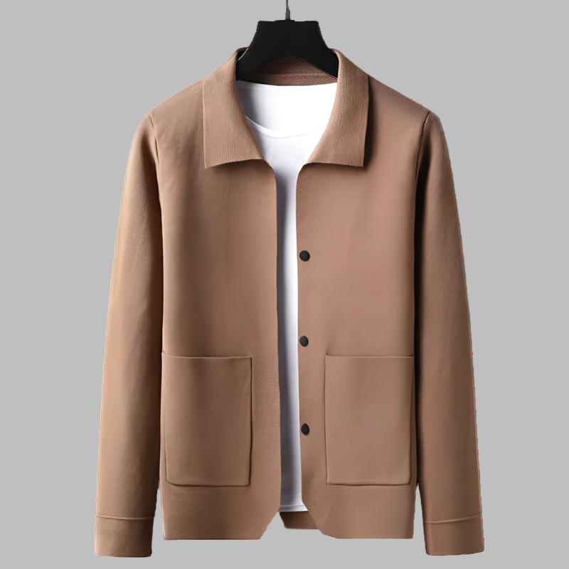 Men's vest with structure and three front buttons