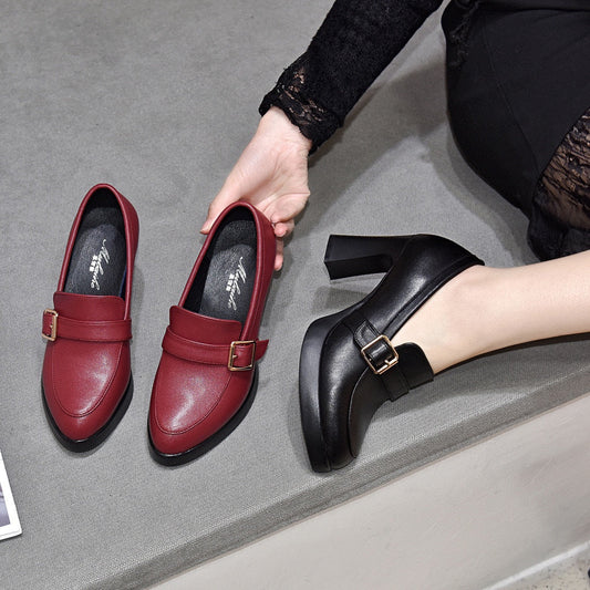 Women's heels with tapered silhouette and elevated form