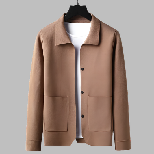 Men's vest with structure and three front buttons