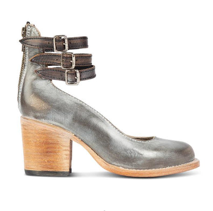 Women's sandals with strap detail and open-back design