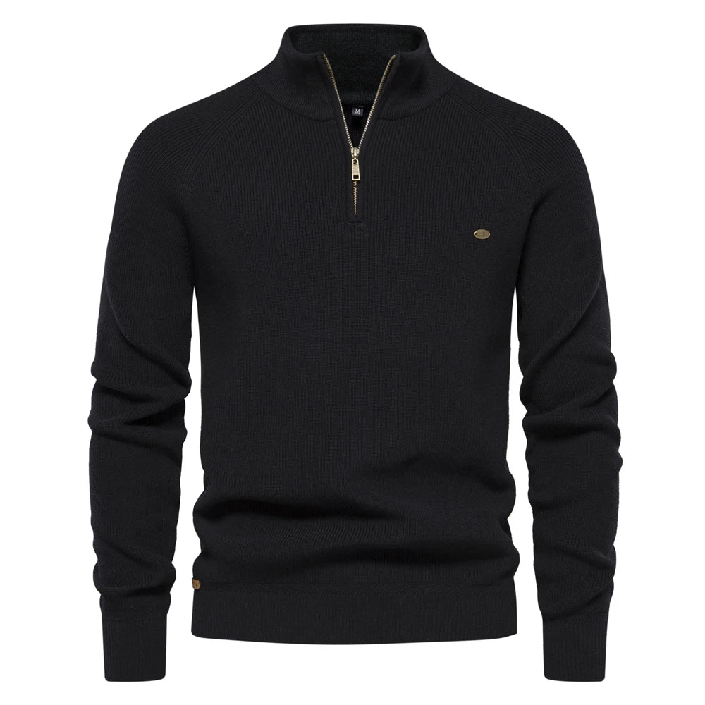 Men's two-piece set with wide-leg trousers and round-neck top